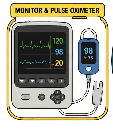 Monitor and pulse oximeter