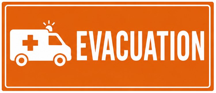 Evacuation sign
